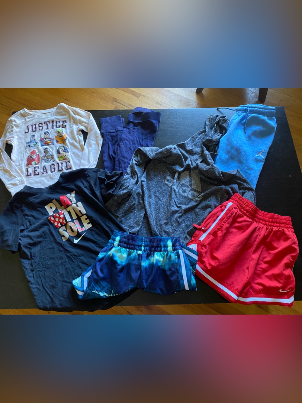 Lot Of 7 Items Size Small 8/10 Boy’s Activewear Jordan Nike Adidas Gap